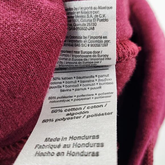 Kanye West GRADUATION Themed Dropout Bear Mascot Maroon Red Hoodie Men's Size M - Picture 7 of 8